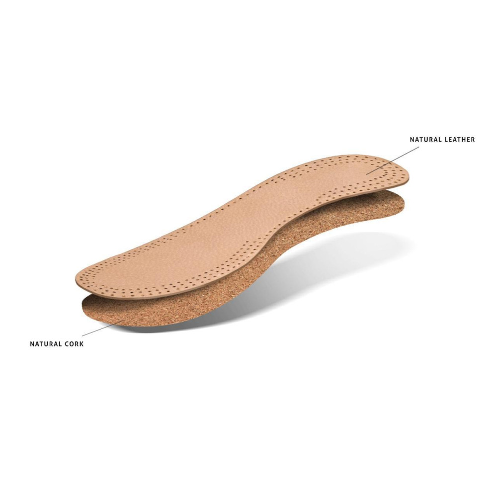 Кожаные стельки с корковым деревом Kaps Leather Cork