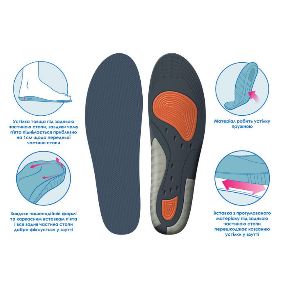 Устілки (р.40-45) 4Rest Orto Foot Support 09-203