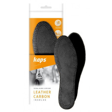 Кожаные стельки для обуви (черные) Kaps Leather Carbon Black
