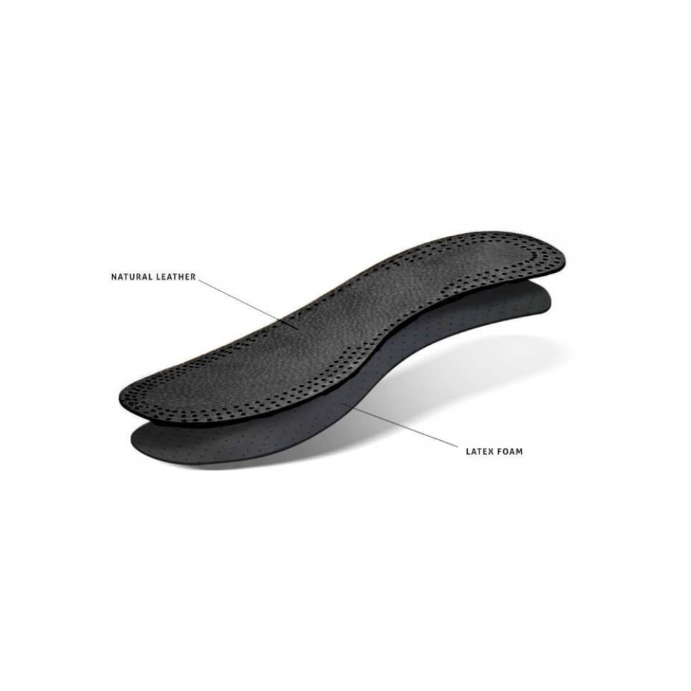 Шкіряні устілки для взуття (чорні) Kaps Leather Carbon Black