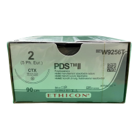 Хирургическая нить Ethicon ПДС II (PDS II) 2, длина 90 см, кол. игла 48 мм W9256T
