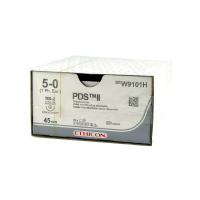 Хирургическая нить Ethicon ПДС II (PDS II) 5/0, длина 45 см, кол. игла 13 мм, W9101H