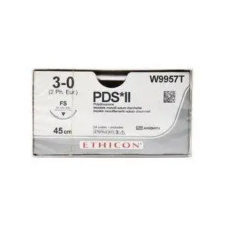 Хірургічна нитка Ethicon ПДС II (PDS II) 3/0, довжина 45 см, звор-ріж. голка 26 мм, W9957T