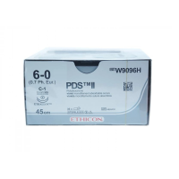 Хірургічна нитка Ethicon ПДС II (PDS II) 6/0, довжина 45 см, 2 кол. голки 13 мм, W9096H