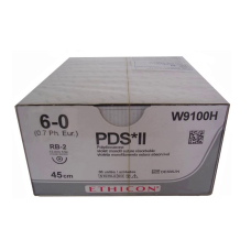 Хірургічна нитка Ethicon ПДС II (PDS II) 6/0, довжина 45 см, кол. голка 13 мм, W9100H