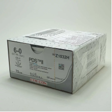 Хірургічна нитка Ethicon ПДС II (PDS II) 6/0, довжина 70 см, 2 шт. кол. голок 13 мм, Z1032H
