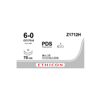 Хірургічна нитка Ethicon ПДС II (PDS II) 6/0, довжина 70 см, 2 шт. кол. голок 9,3 мм, Z1712H