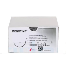 Хирургическая нить Monotime 1 (ПДС), колюче-режущая 48мм, 1/2, длина 150см 14S40H (W9262T)