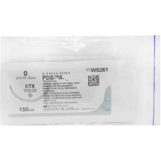 Хірургічна нитка Ethicon ПДС II (PDS II) 0, довжина 150 см, кол. голка 48 мм, W9261T