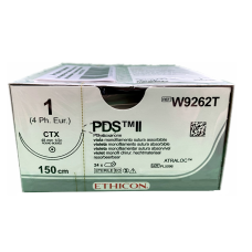 Хірургічна нитка Ethicon ПДС II (PDS II) 1, довжина 150 см, кол. голка 48 мм, W9262T