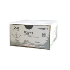 Хірургічна нитка Ethicon ПДС II (PDS II) 2/0, довжина 70 см, кол. голка 40 мм, W9151T