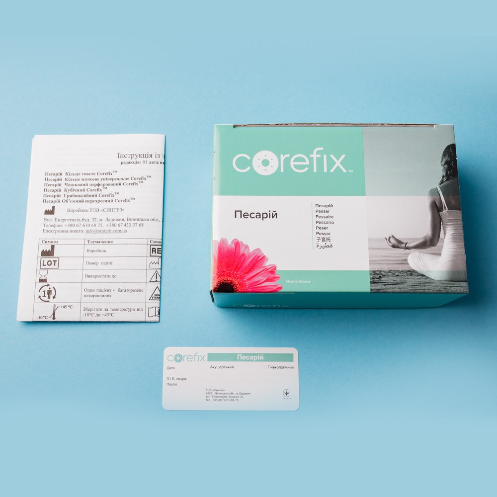 Пессарий силиконовый маточный: кольцо толстое Corefix