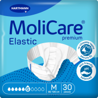 Підгузки для дорослих, які страждають на нетримання MoliCare Premium Elastic 6 крапель M (30 шт)