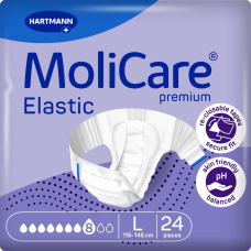 Підгузки для дорослих, які страждають на нетримання MoliCare Premium Elastic 8 крапель L (24 шт)
