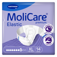 Підгузки для дорослих, які страждають на нетримання MoliCare Premium Elastic 8 крапель XL (14 шт)