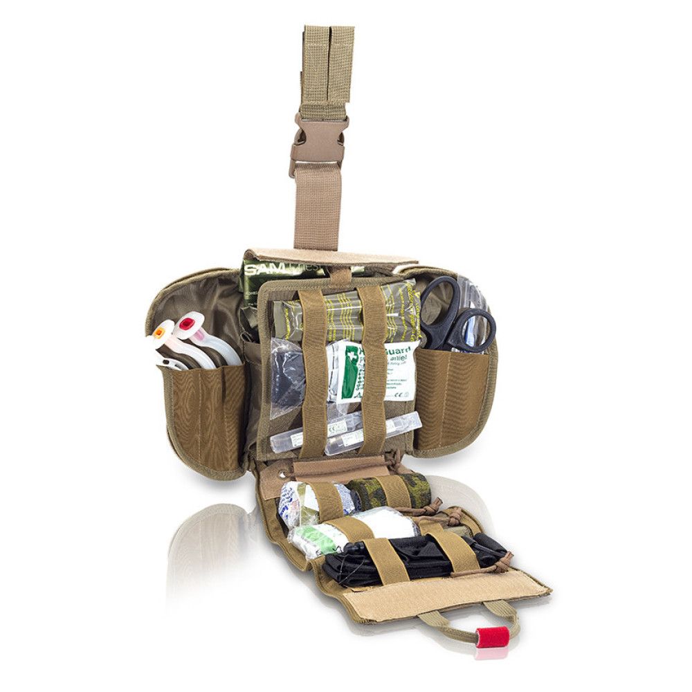 Сумка с возможностью крепления на ноге и поясе Elite Bags QUICKAID’S coyote M10.131