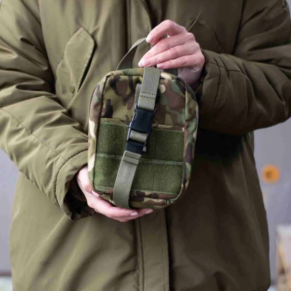 Підсумок-аптечка індивідуальна, військова тактична аптечка Мультикам Стохід