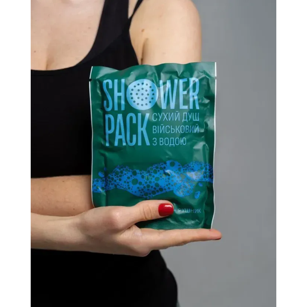 Сухий душ військовий із водою Shower Pack