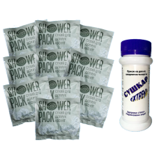 Набор сухих душей та Сушарка Shower Pack Здорові ноги