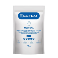 Одноразовые мыльные губки для очищения кожи без смывания Estem Medical (7 шт.)