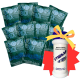 Набор сухих душей военных с водой та присыпка для ног и обуви Сушкарь Shower Pack (10 шт.)