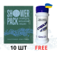 Набор сухих душей военных с водой та присыпка для ног и обуви Сушкарь Shower Pack (10 шт.)