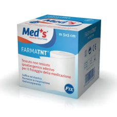 Самоклеящиеся нетканый тейп для фиксации повязок FarmaTNT Fix 5см х 10м