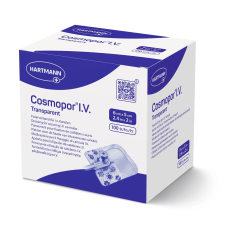 Пов'язка для фіксації внутрішньовенних канюль Cosmopor I.V. Transparent 6см x 5см (100 шт)