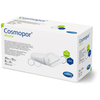 Абсорбирующая адгезивная силиконовая повязка Cosmopor Silicone 20см x 10см