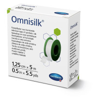 Пластир фіксуючий зі штучного шовку Omnisilk 1,25см х 5м