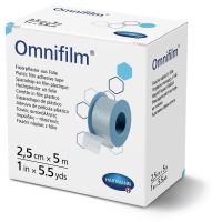 Пластир фіксуючий із прозорої плівки Omnifilm 2,5см х 5м