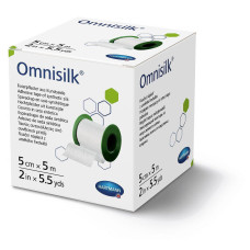 Пластир фіксуючий зі штучного шовку Omnisilk 5см х 5м