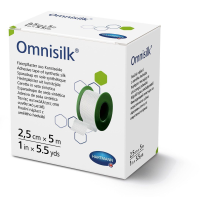 Пластырь фиксирующий из искусственного шелка Omnisilk 2,5см х 5м