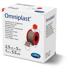 Пластир фіксуючий текстильний Omniplast 2,5см х 5м