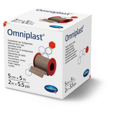 Пластир фіксуючий текстильний Omniplast 5см х 5м