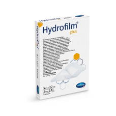 Пов'язка плівкова прозора з абсорбувальною подушечкою Hydrofilm Plus 5х7,2см (5 шт)