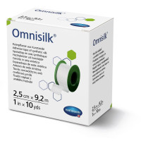 Пластир фіксуючий зі штучного шовку Omnisilk 2,5см х 9,2м