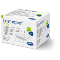Абсорбирующая адгезивная силиконовая повязка Cosmopor Silicone 7.2см x 5см