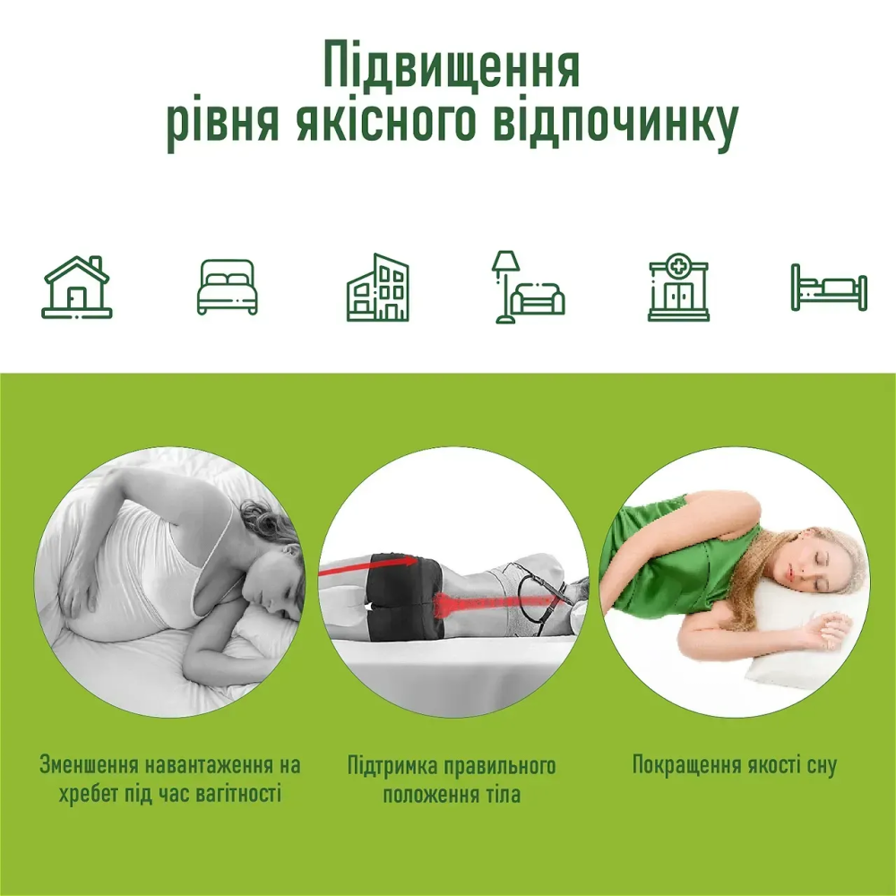 Ортопедическая подушка для ног и колен Comfort Night PMF 008 250х200х120