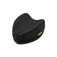 Ортопедическая подушка для ног и колен черная (велюр) Comfort Night PMF 008-3 250х200х120
