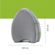 Ортопедическая подушка для ног и колен светло-серая (велюр) Comfort Night PMF 008-2 250х200х120