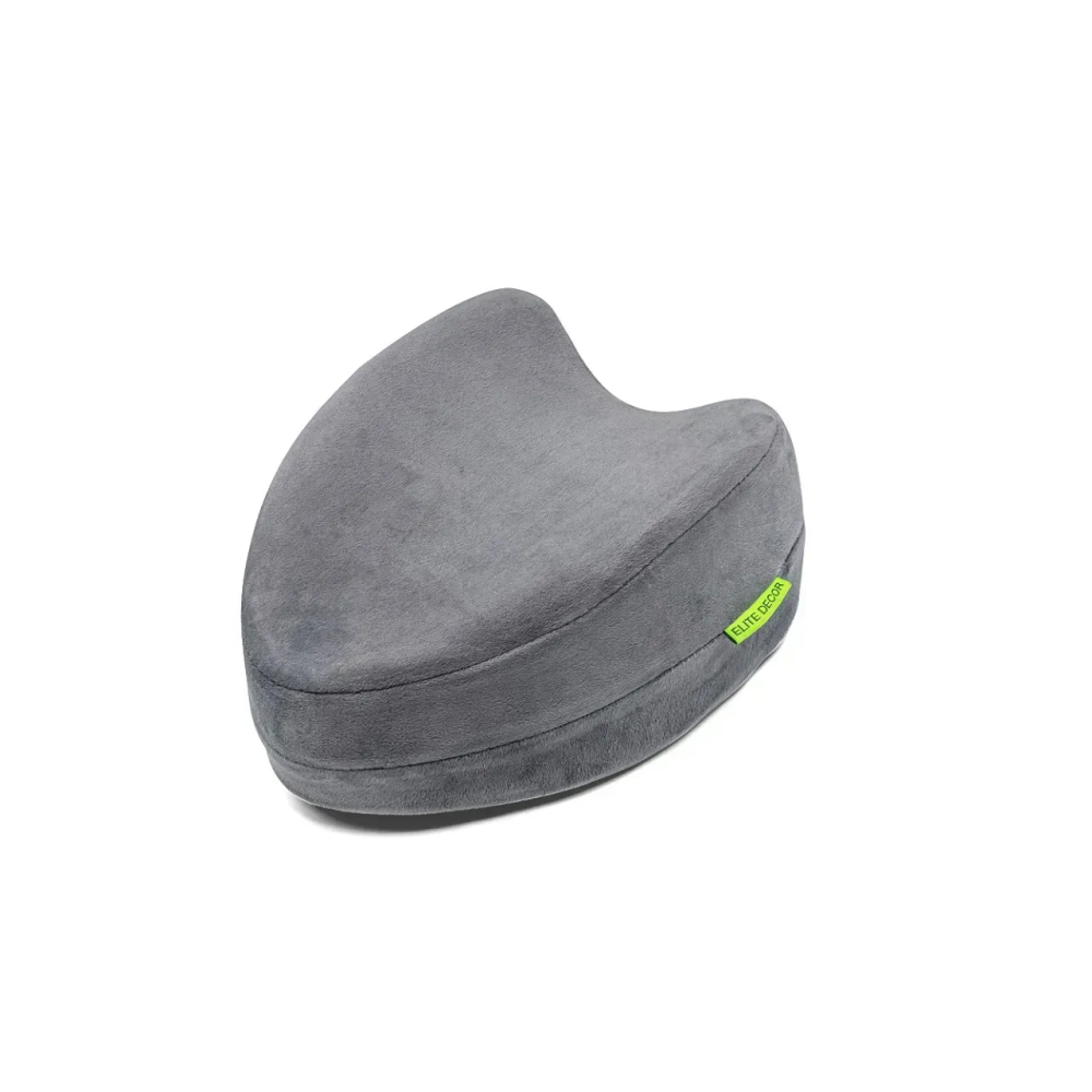 Ортопедическая подушка для ног и колен светло-серая (велюр) Comfort Night PMF 008-2 250х200х120