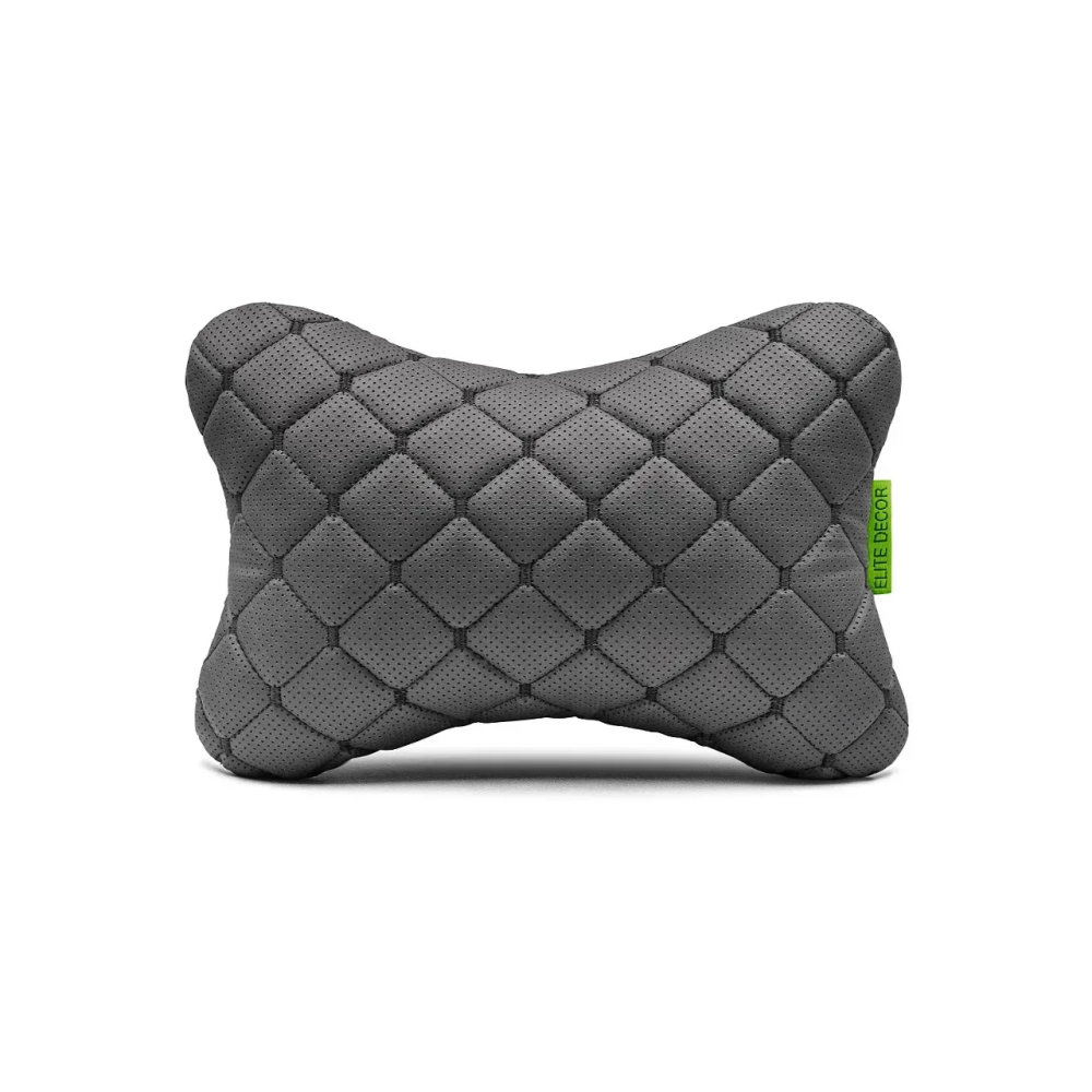 Автомобільний підголівник з екошкіри чорний Comfort Trip AMF 001-5 250x200x100