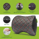 Автомобильный подголовник из экокожи красный Comfort Trip AMF 001-4 250x200x100