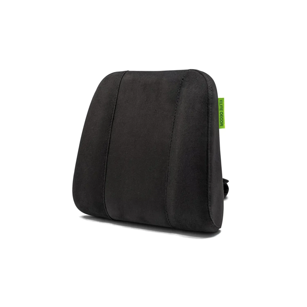 Автомобильный подголовник из искусственной замши черный Comfort Trip AMF 004-4 225х245х60