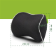 Автомобильный подголовник черный с белым кантом Comfort Trip AMF 001-3 250x200x100