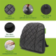 Автомобильный подголовник из экокожи черный Comfort Trip AMF 004-3 225х245х60