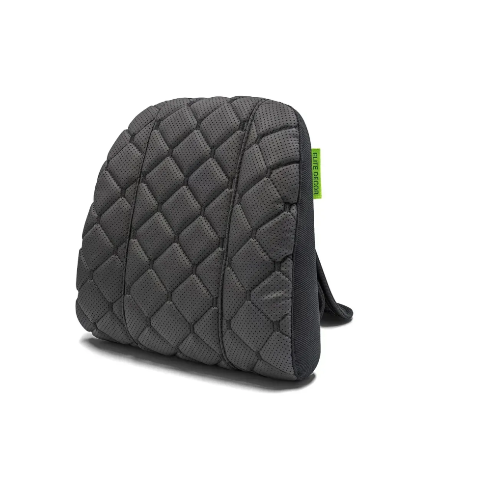 Автомобильный подголовник из экокожи черный Comfort Trip AMF 004-3 225х245х60