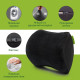 Автомобильный подголовник черный (велюр) Comfort Trip AMF 001-2 250x200x100