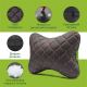 Автомобильный подголовник из экокожи красный Comfort Trip AMF 003-2 300x220x100